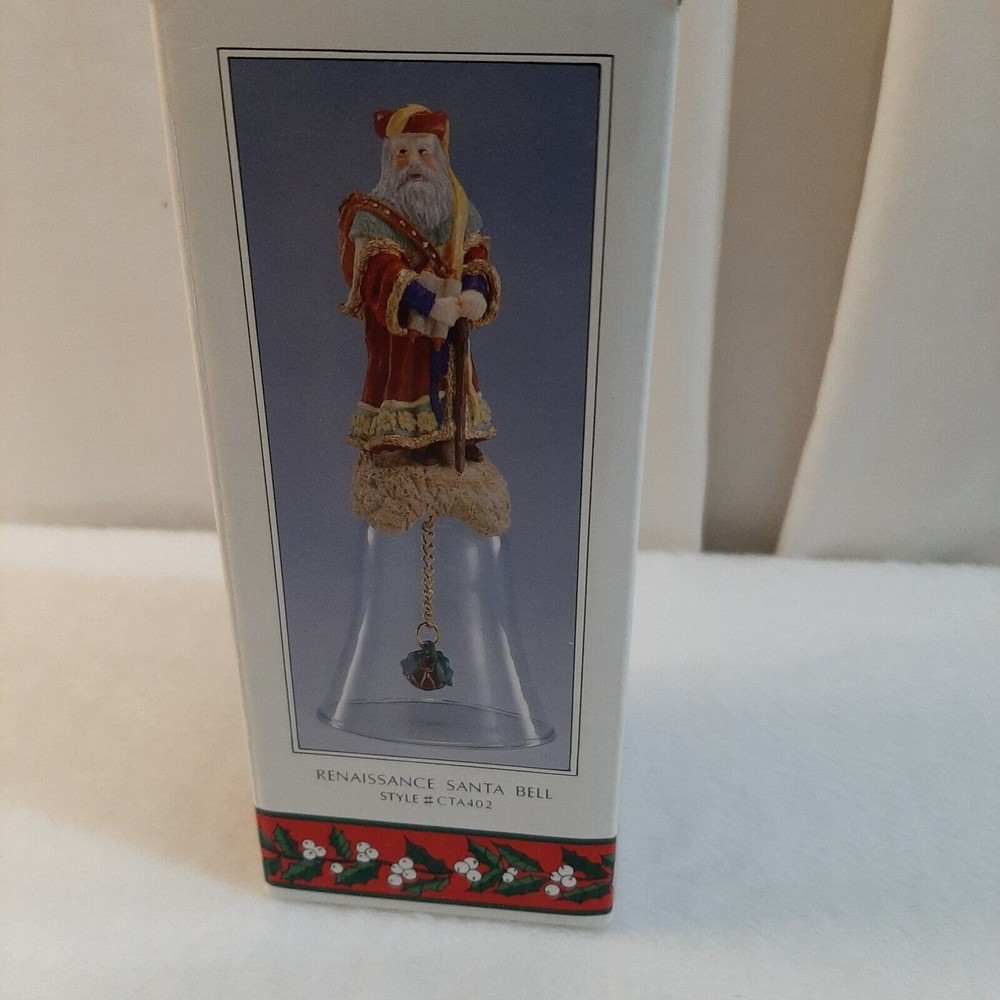 Novelino Christmas through the Ages Renaissance Santa Bell Vintage 1992